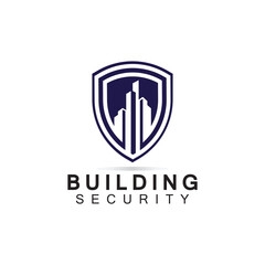 Building security logo design template.