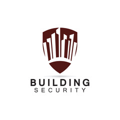 Building security logo design template.
