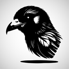 Minimalist Black and White Bird Animal Icon Design on Transparent Background – Perfect for Apps, Websites, UI/UX, Branding, Nature Projects, and Digital Media – High-Quality Vector Art