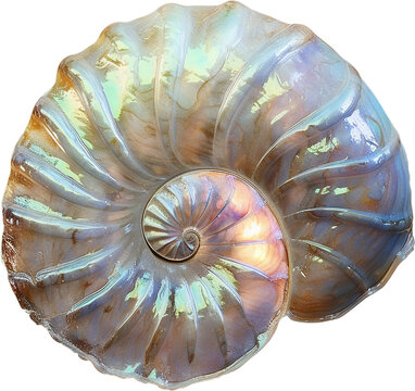 Iridescent Nautilus Shell