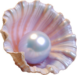 Shell with pearl