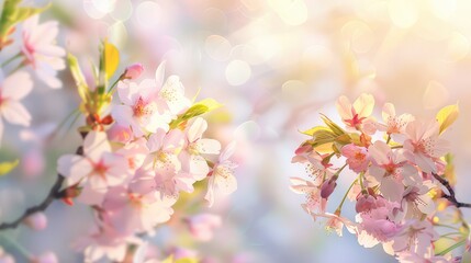 pink flowers in spring