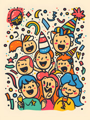 New Year and Christmas graphic advertising background