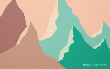 modern abstract brown and green colorful background