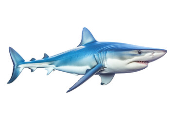 Fototapeta premium beautiful shark swimming isolated on white