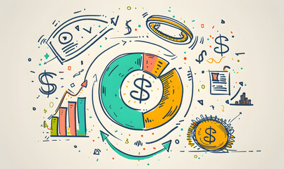 investment and business graphic advertising backgrounds