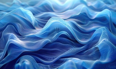 Obraz premium blue silk background