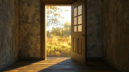 Open Doorway to Nature's Embrace