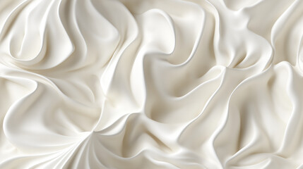 Fototapeta premium Extreme close-up of a single meringue surface texture. Pure white, delicate swirls with a slightly glossy finish.