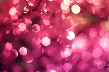 Pink Bokeh Abstract Art Background for Beautiful Decorative Display