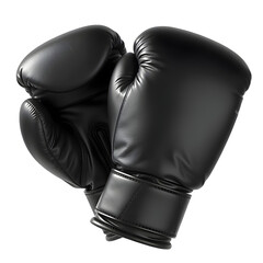 black boxing gloves Isolated on Transparent Background