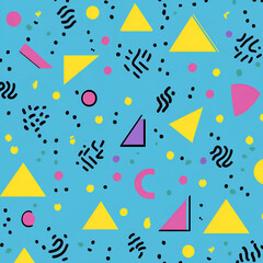 Fun abstract art featuring geometric shapes.