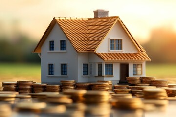  A family house, future home investment, real estate growth. Generative AI