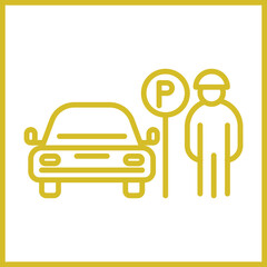 Valet Parking icon Design