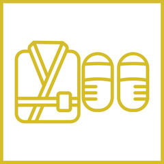 Bathrobe icon Design