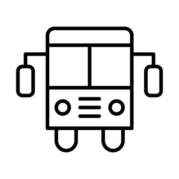 recommend clip art: Public Transport line icon