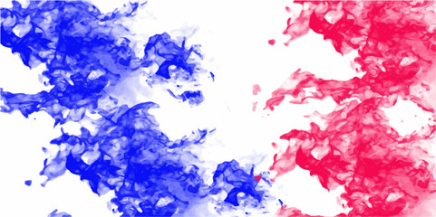 Grunge Blue and Red wall texture on white abstract vector metal surface splatter splashes wall. watercolor vector stains can be used as background for texts & banner. 