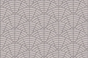 clean soft light gray concrete fan paver pavement