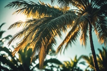Palm Trees at Sunset