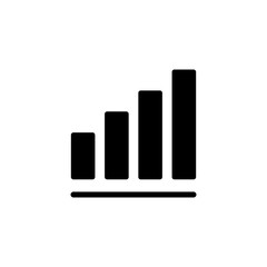Growing graph icon logo design. Chart sign and symbol. diagram icon