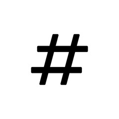 Fototapeta premium Hashtag icon logo design. hashtag sign and symbol