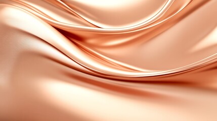 A smooth, flowing texture of silk in a warm, copper hue, evoking elegance and softness.