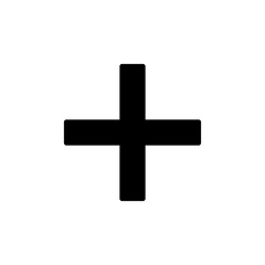 Plus icon logo design. Add plus sign and symbol