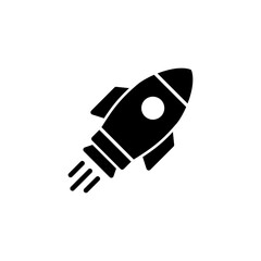 Rocket icon logo design. Startup sign and symbol. rocket launcher icon