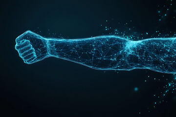 abstract digital background banner biceps