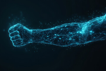 abstract digital background banner biceps