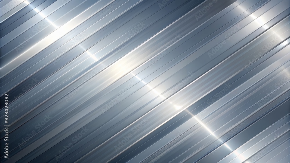 Aufkleber modern diagonal background featuring an abstract silver and light gray gradient with a metallic text