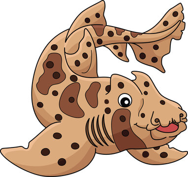 recommend clip art: Horn Shark Cartoon Colored Clipart Illustration
