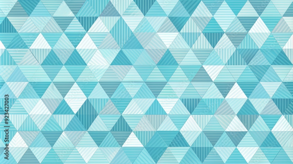 Poster abstract background consisting of triangle and geometric square shape and light blue seamless retro 