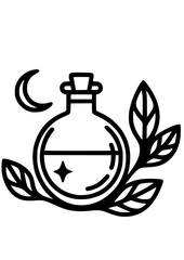 Witchcraft SVG, Wizard SVG, Witch SVG, Halloween SVG, Magic SVG, Black Cat SVG, Potion SVG, Mystical SVG, Witchcraft Silhouette, Design, Symbol, Cut file for Cricut SVG, JPG, PNG