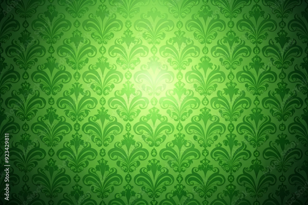Poster vibrant green gradient background with elegant abstract textured pattern, perfect for design element