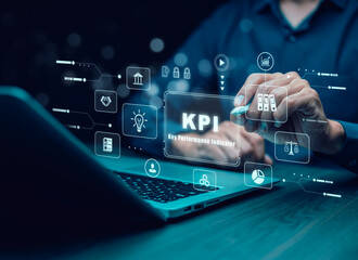 Key Performance Indicator Planning KPI, Company Management Business Internet Technology Concept,...
