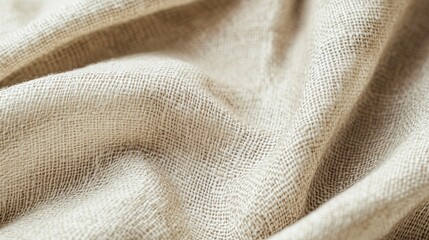 Linen Fabric Texture Background. High Resolution. Generative ai