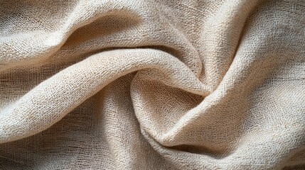Linen Fabric Texture Background. High Resolution. Generative ai
