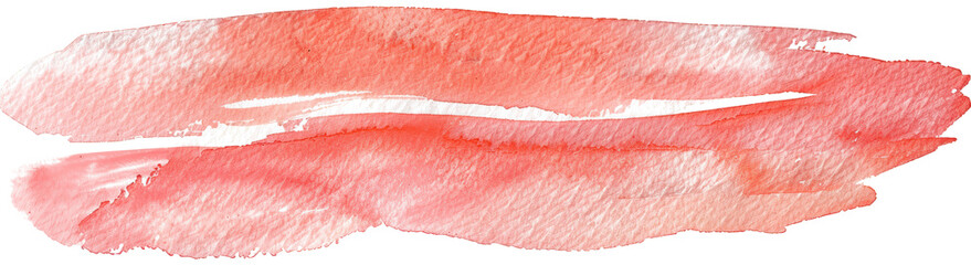 Abstract red and orange watercolor wash with a textured effect.