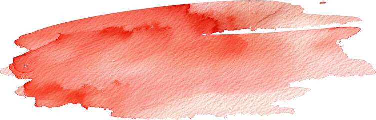 Abstract red watercolor paint splash