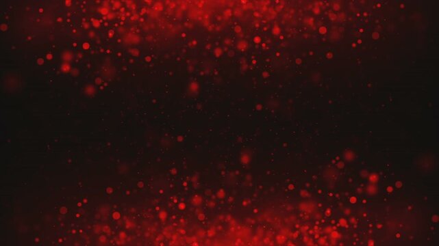 red background with particles