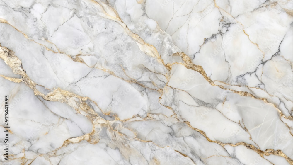 Poster luxurious white marble texture featuring soft gray veins that add a touch of sophistication and eleg