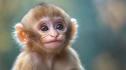 Obraz premium Portrait of a Baby Monkey