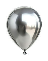 Silver Balloon With Transparent Background