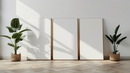 Blank Canvas Mockup in Minimalist Interior