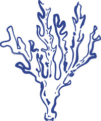 Outline blue Dolce Vita Getaway Illustration