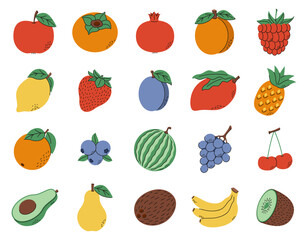 A collection of different fruits