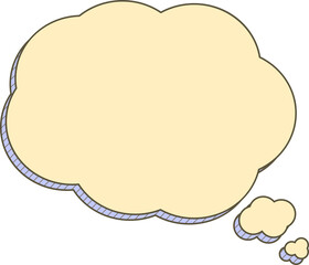 cartoon style speech bubbles illustration