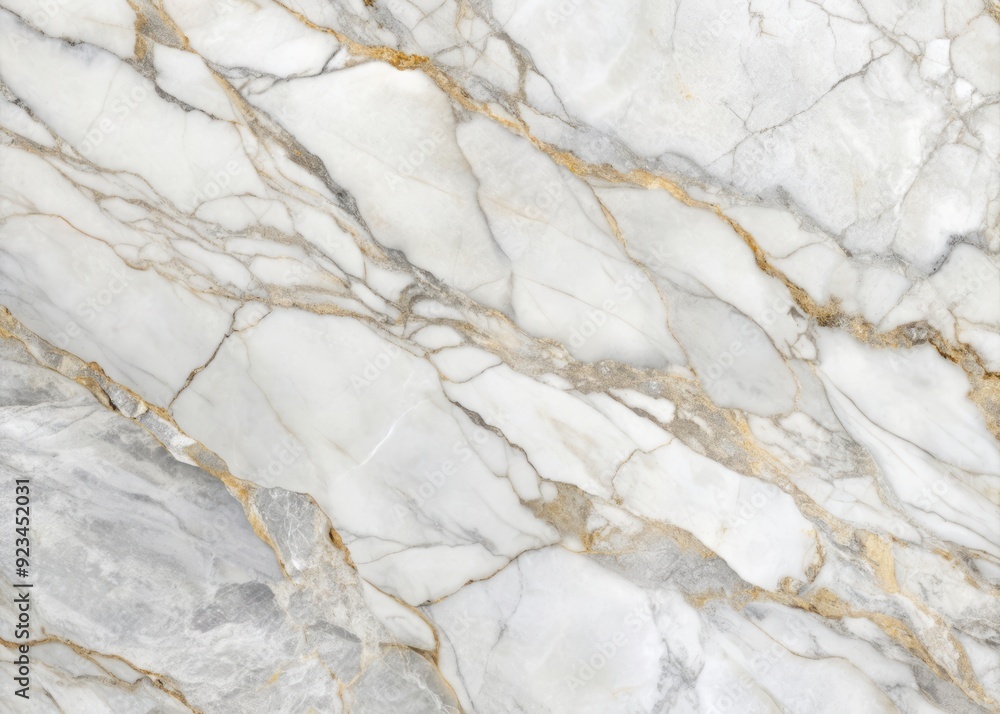 Poster luxurious white marble surface with soft, gentle gray veins pattern, providing a sophisticated and r