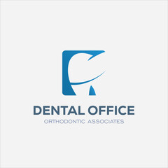 Dental Clinic Logo Design Dentist Logo Tooth abstract Linear Dentist stomatology
